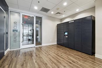 Package locker room